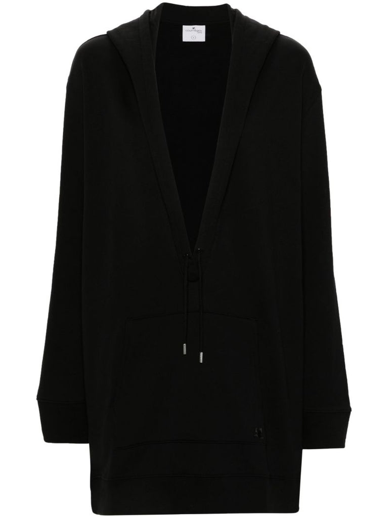 Black Hyperbole Hoodie Mini Dress
