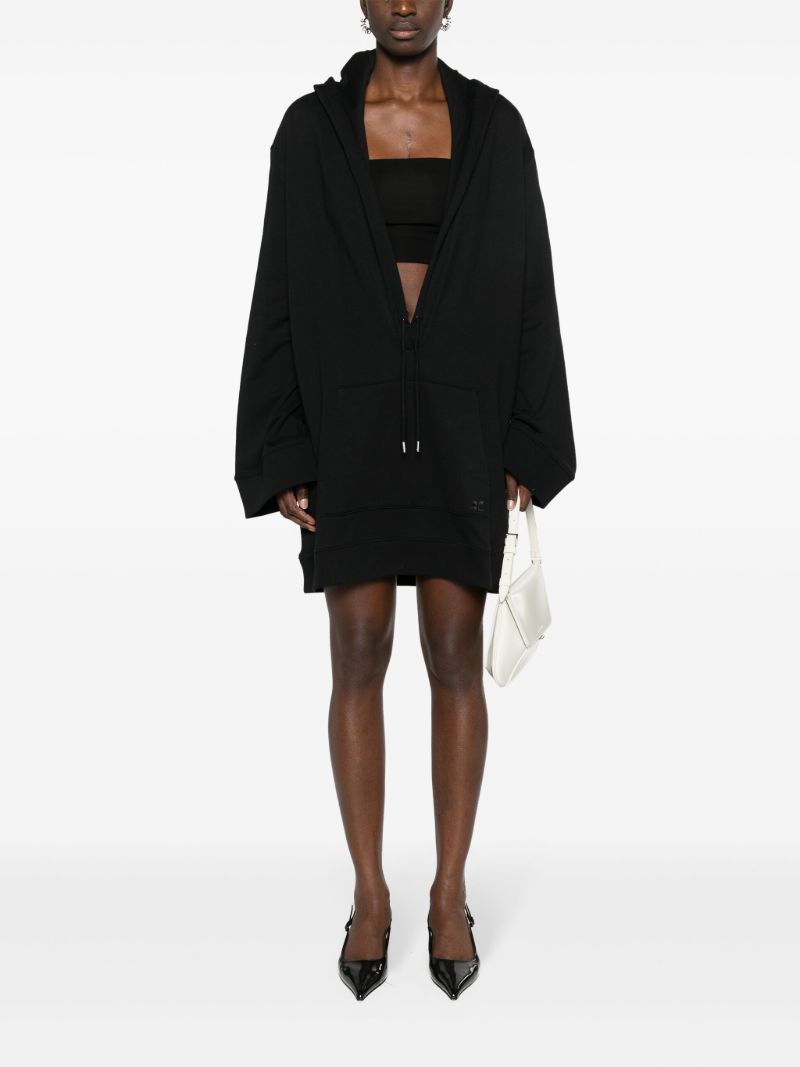 Black Hyperbole Hoodie Mini Dress