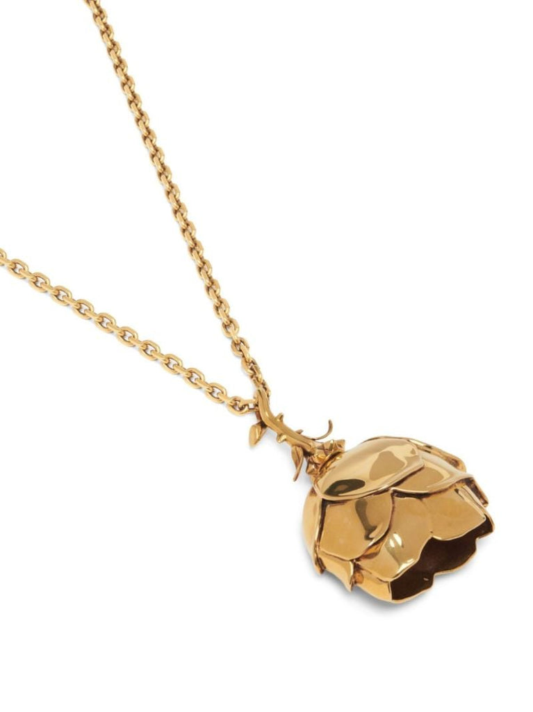 Gold-tone Tudor Rose Necklace
