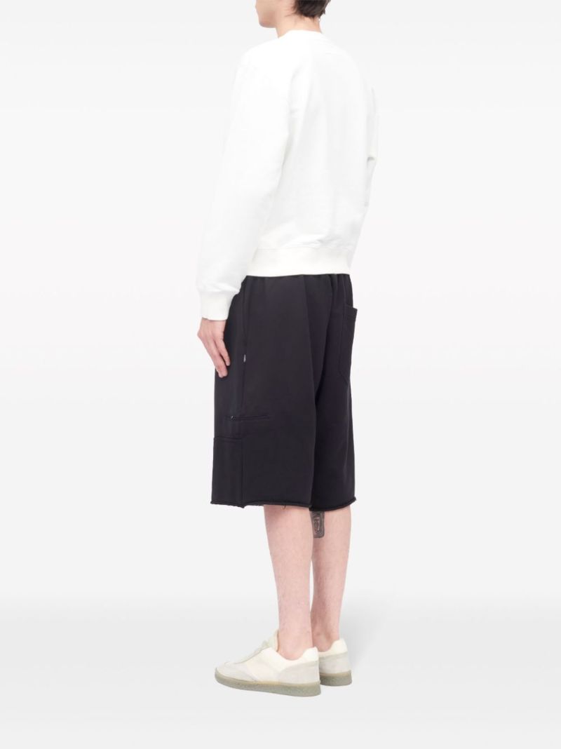 White Numerical-print Cotton Sweatshirt