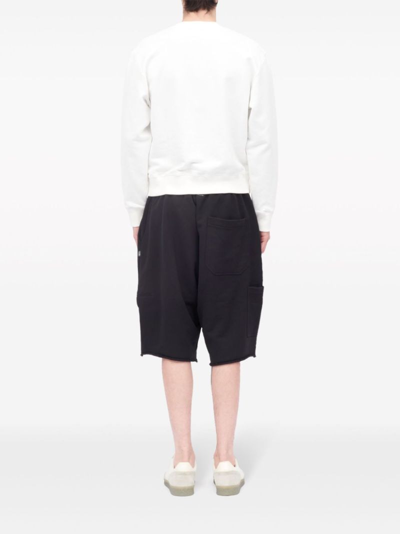 White Numerical-print Cotton Sweatshirt