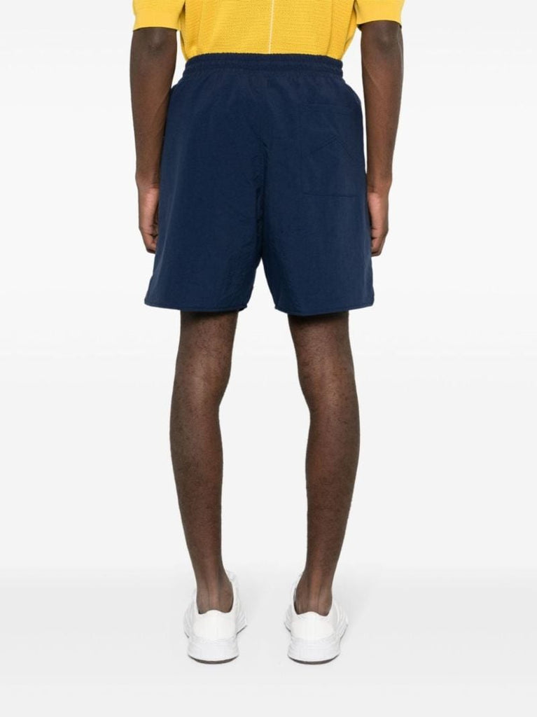 Blue Logo-print Shorts