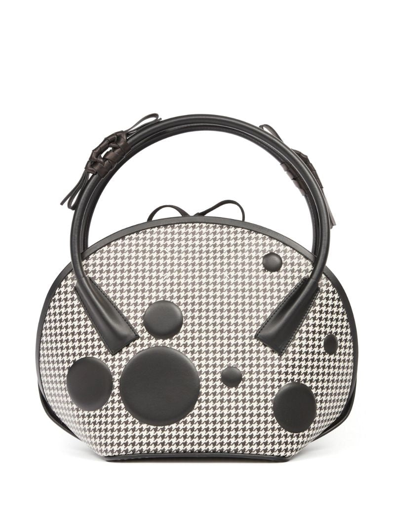 Black Dots Canvas Tote Bag