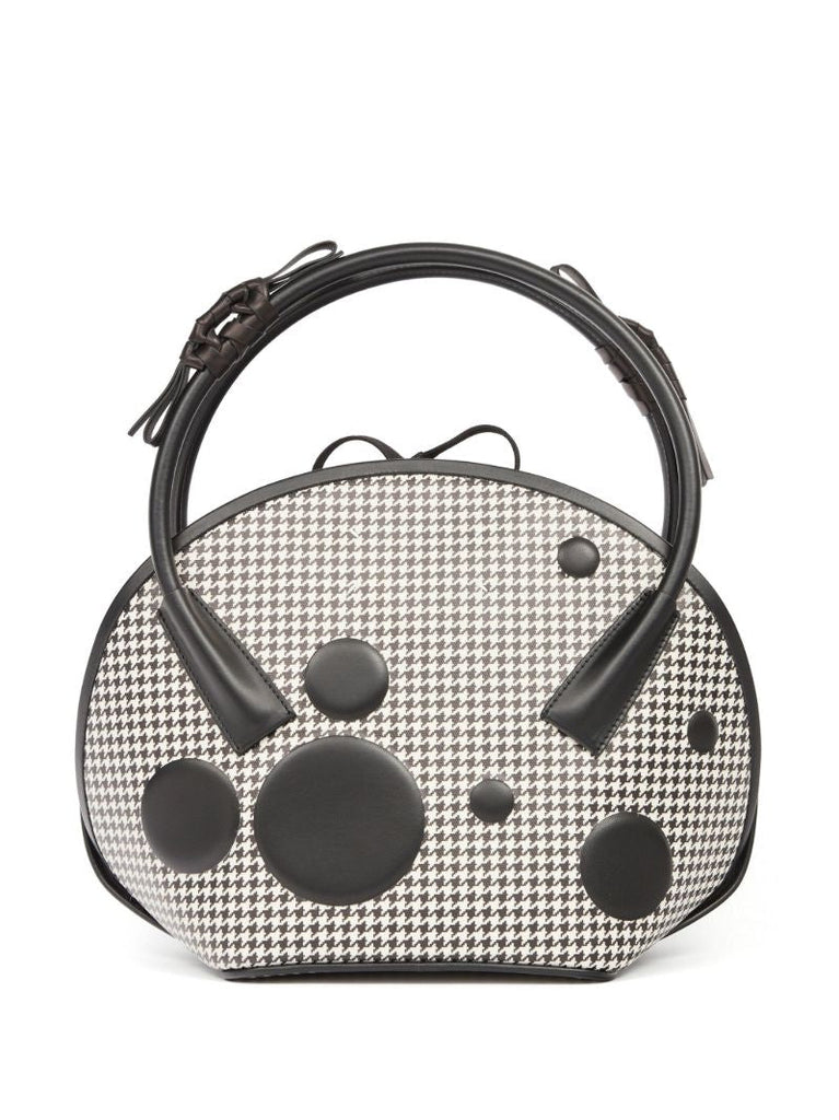 Black Dots Canvas Tote Bag