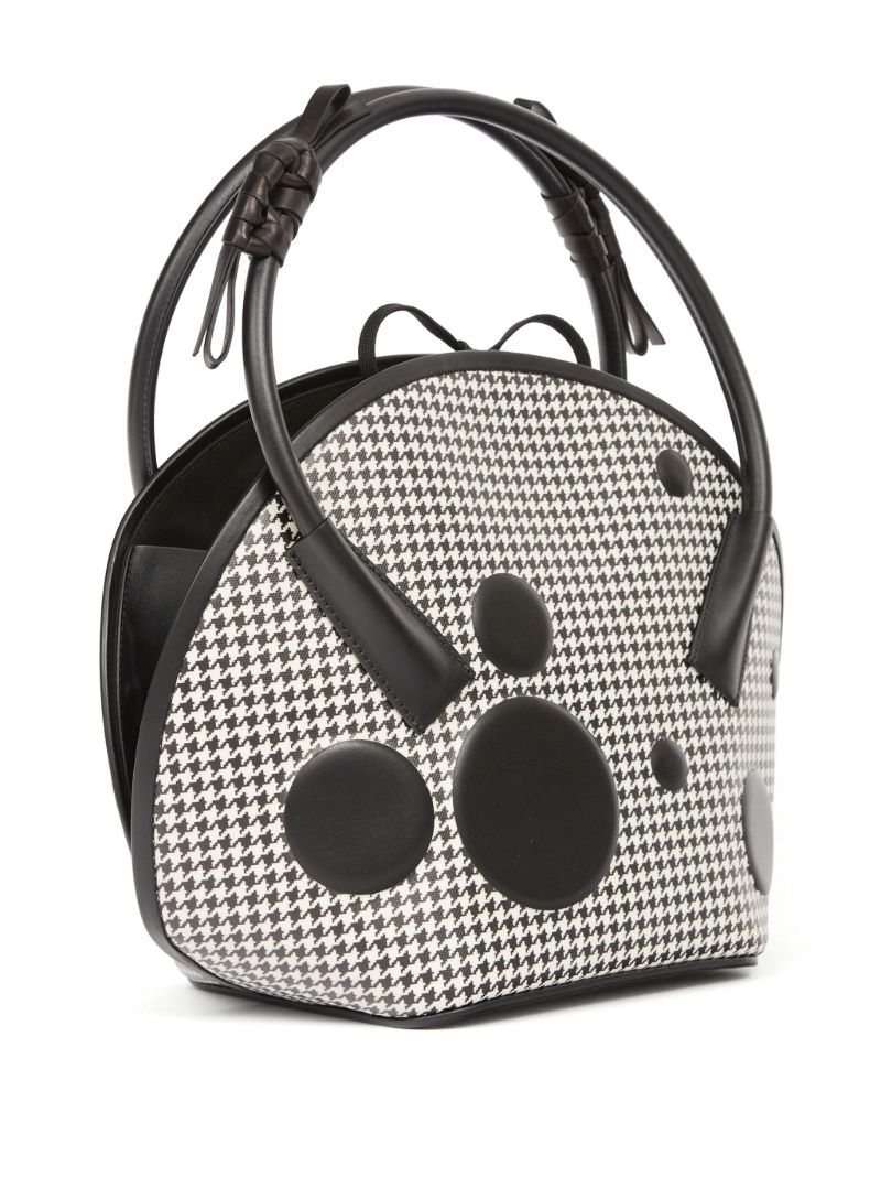 Black Dots Canvas Tote Bag