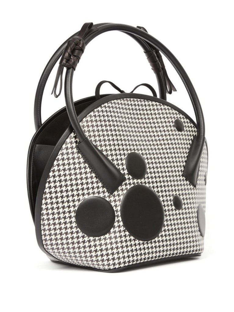 Black Dots Canvas Tote Bag