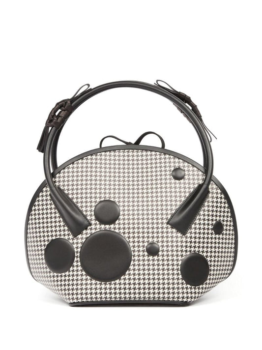 Black Dots Canvas Tote Bag