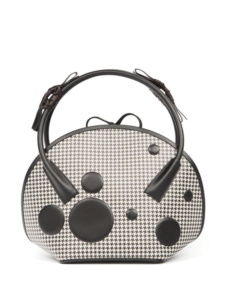 Black Dots Canvas Tote Bag