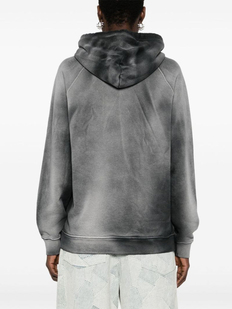 Grey Oval D Cotton Hoodie