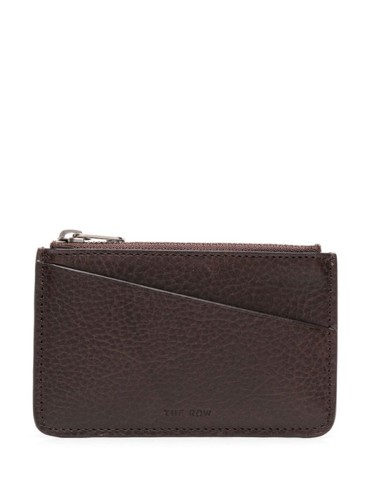 Brown Pebbled Leather Keychain