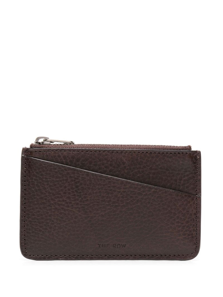 Brown Pebbled Leather Keychain