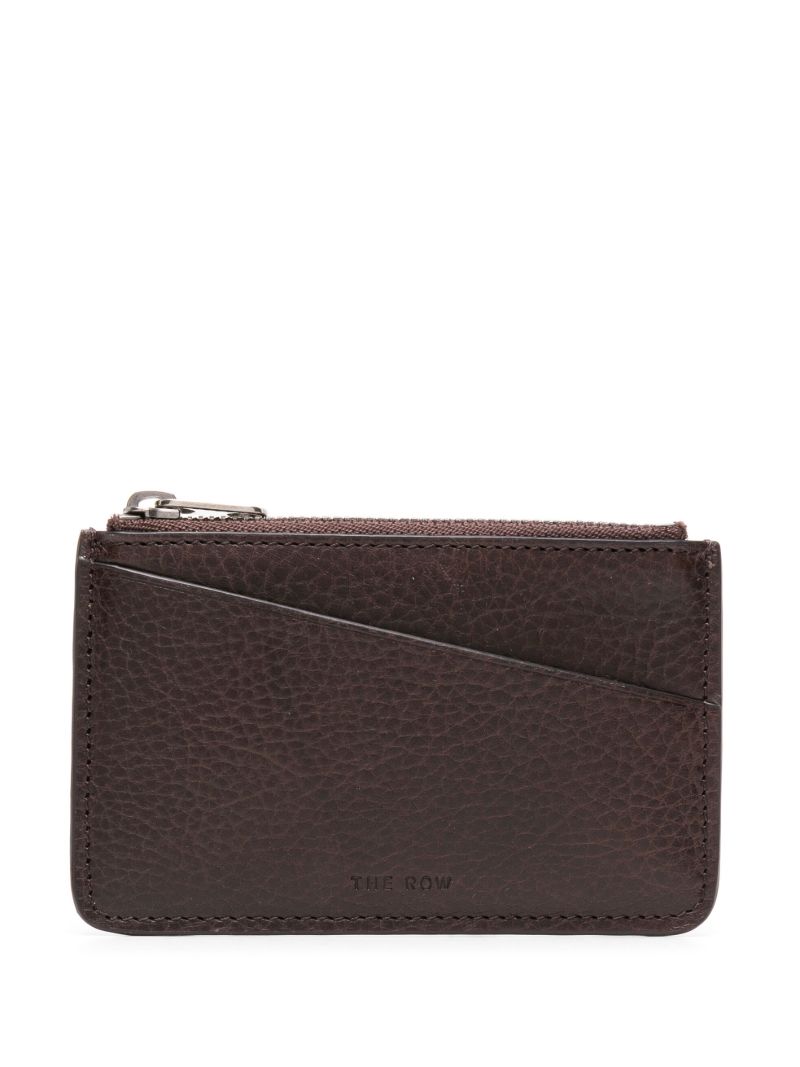 Brown Pebbled Leather Keychain