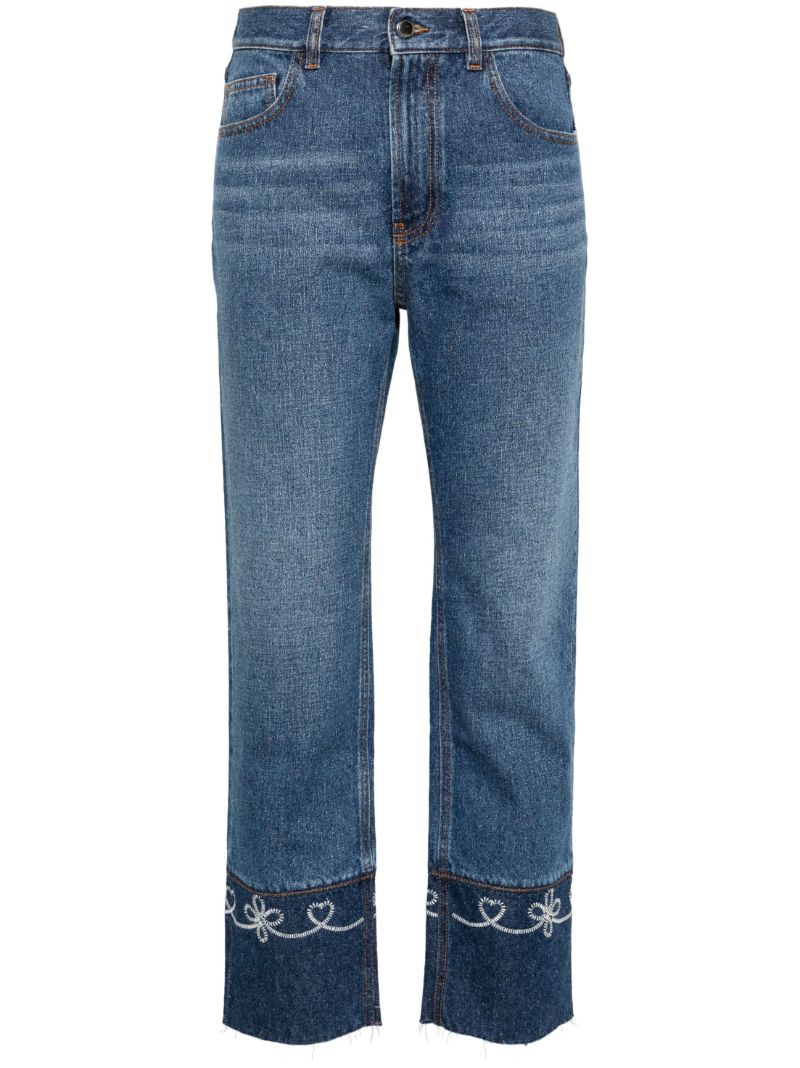 Blue Masaya Cropped Jeans