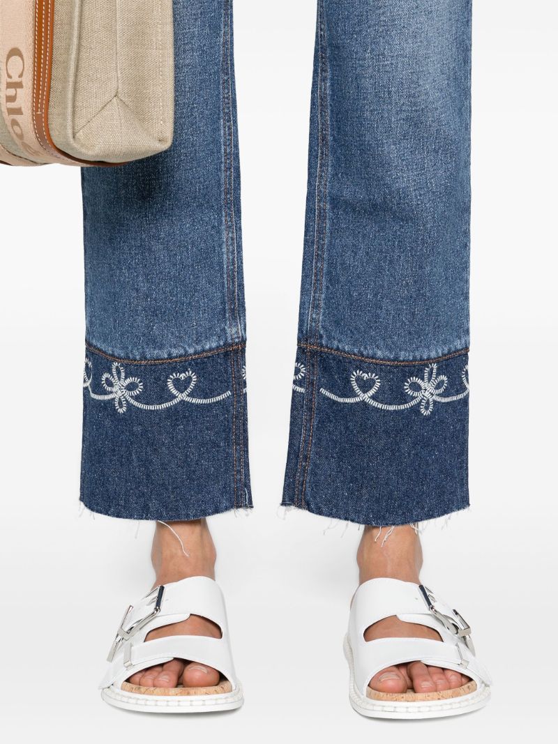 Blue Masaya Cropped Jeans