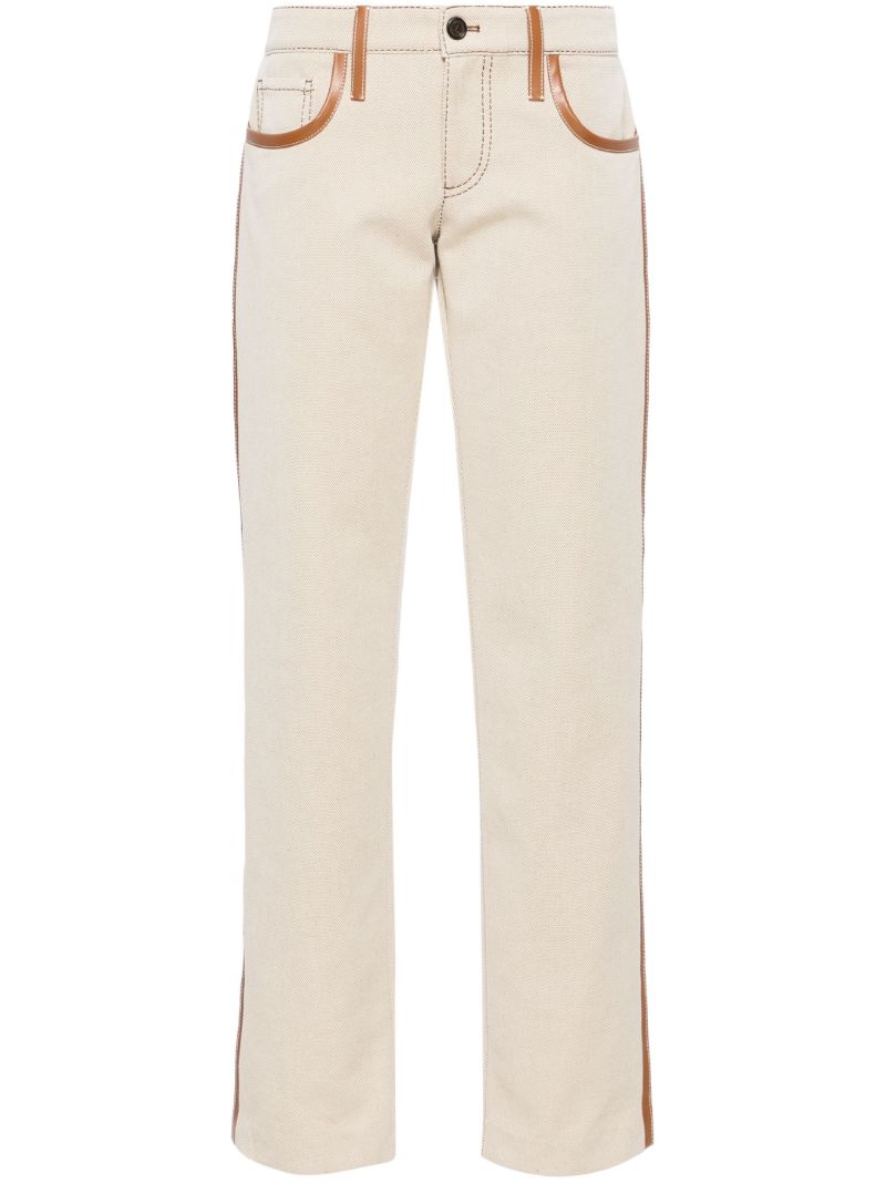 Neutral Straight-leg Trousers