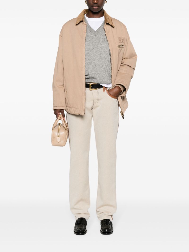 Neutral Straight-leg Trousers