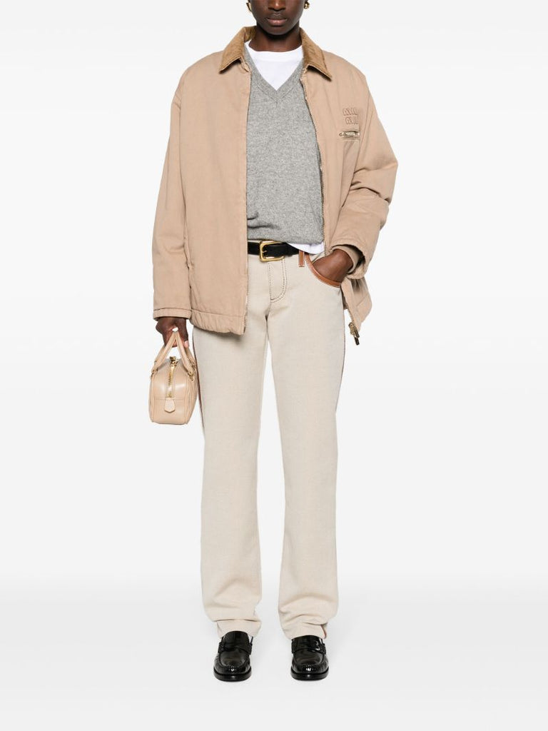 Neutral Straight-leg Trousers