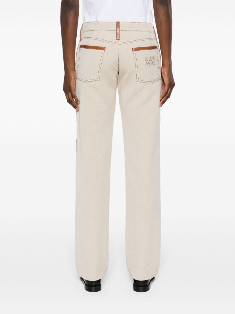 Neutral Straight-leg Trousers