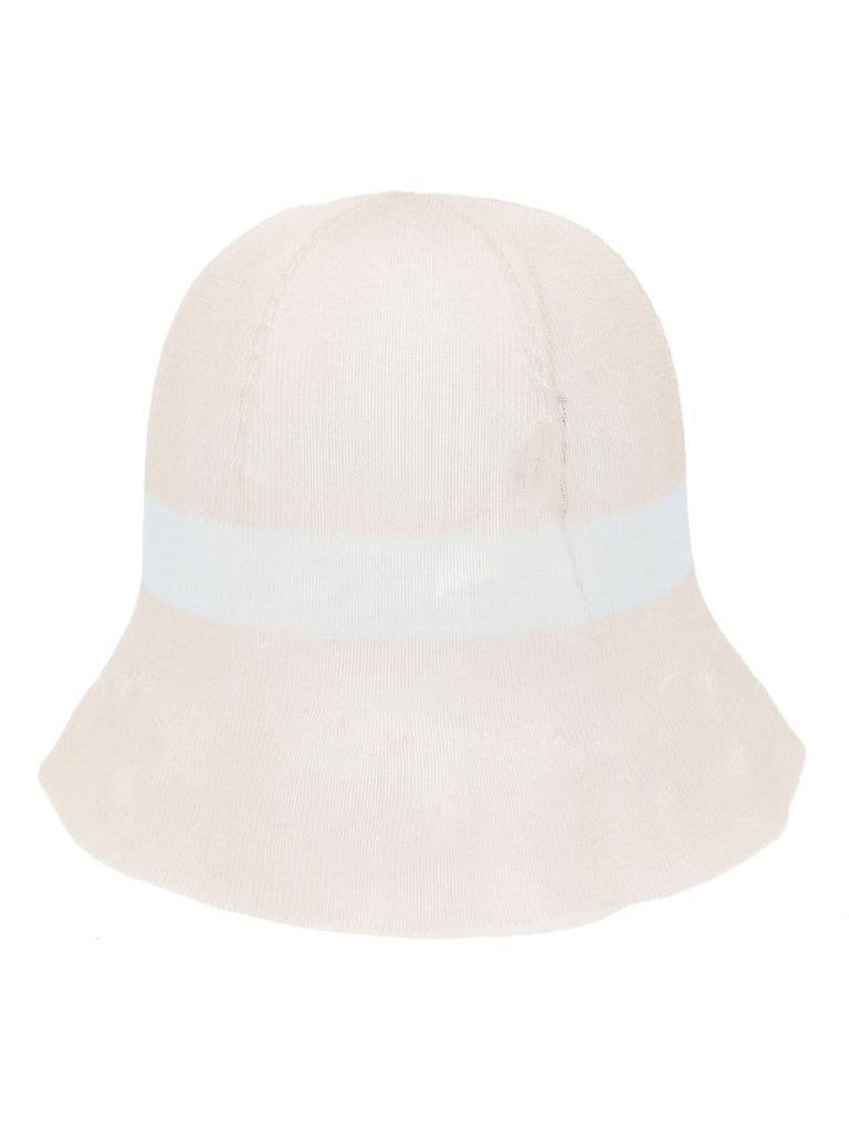 Neutral Indo Striped Bucket Hat