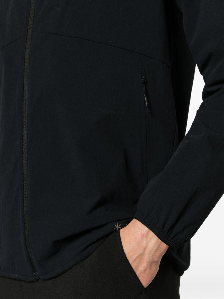 Black Active Comfort Hooded Jacket