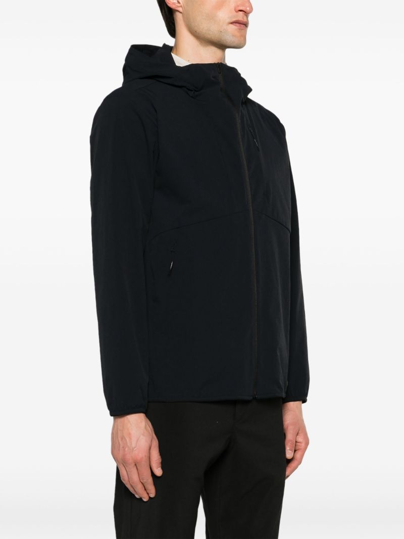 Black Active Comfort Hooded Jacket