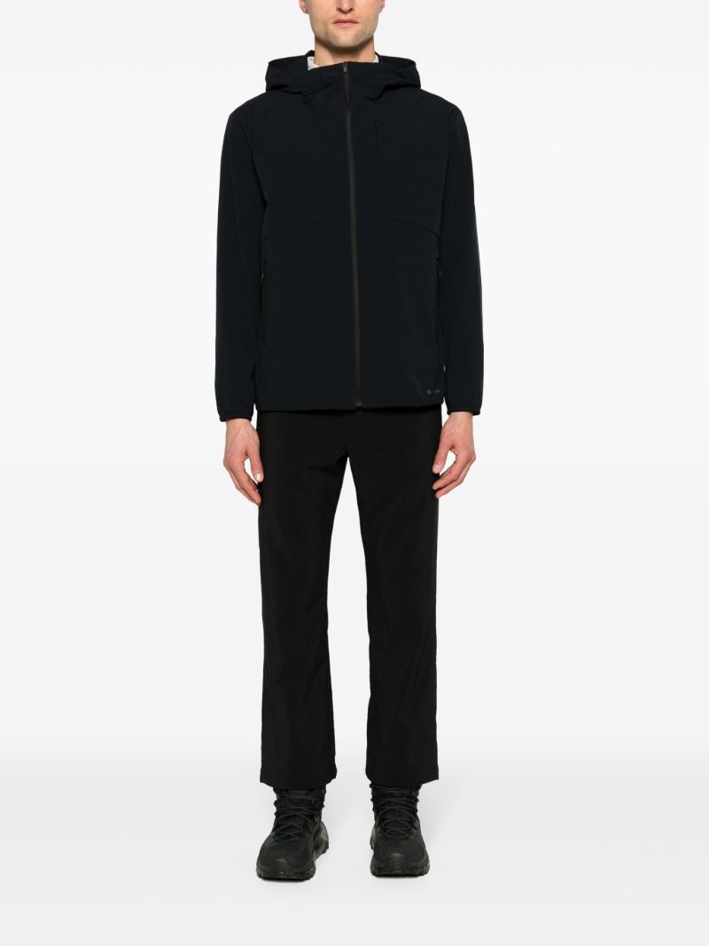 Black Active Comfort Hooded Jacket