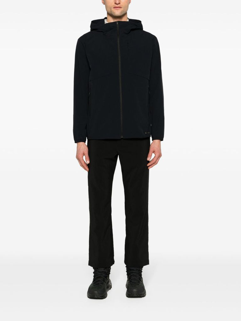 Black Active Comfort Hooded Jacket