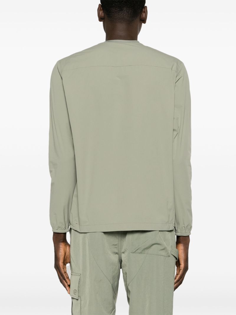 Green Packable Ripstop Sweatshirt