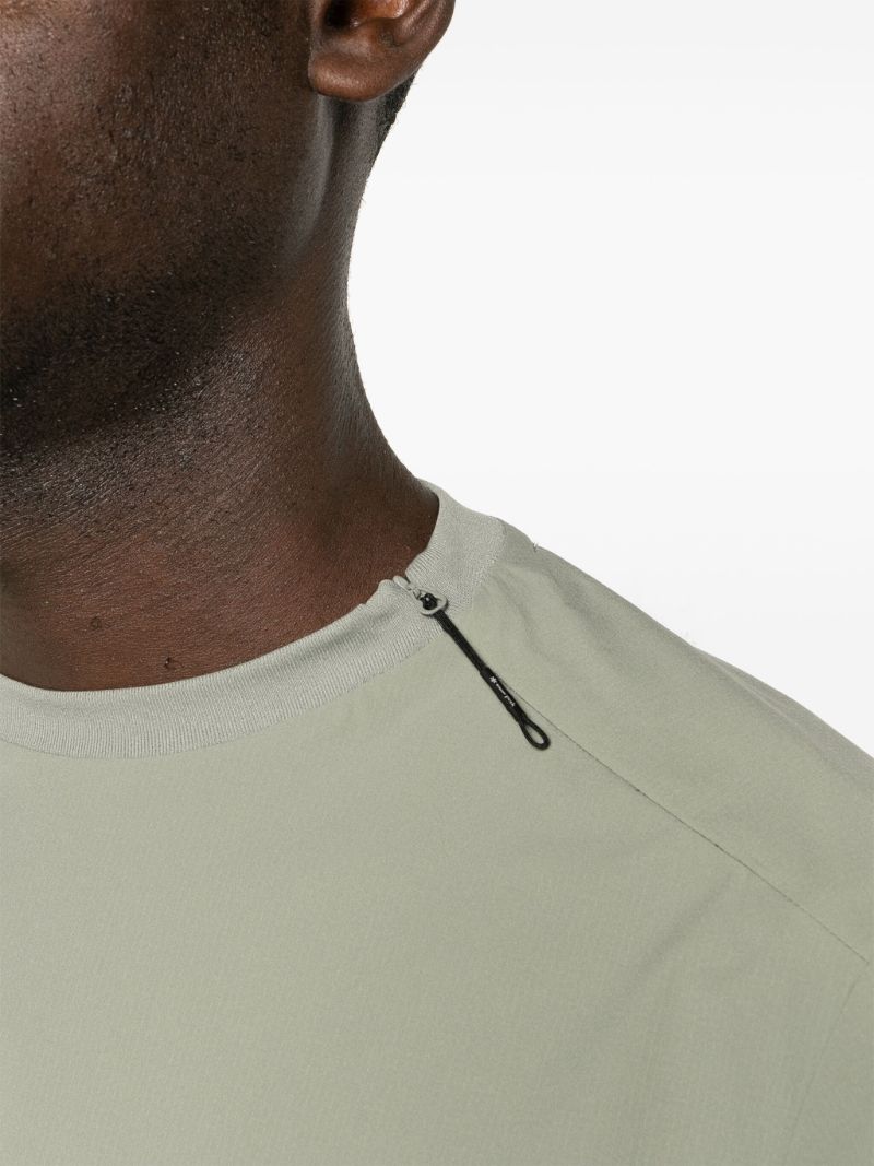 Green Packable Ripstop Sweatshirt