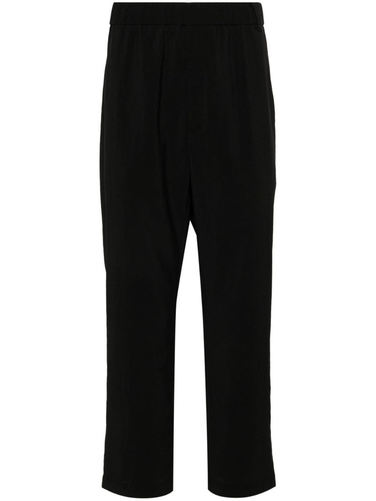 Black Pe Light Straight-leg Trousers