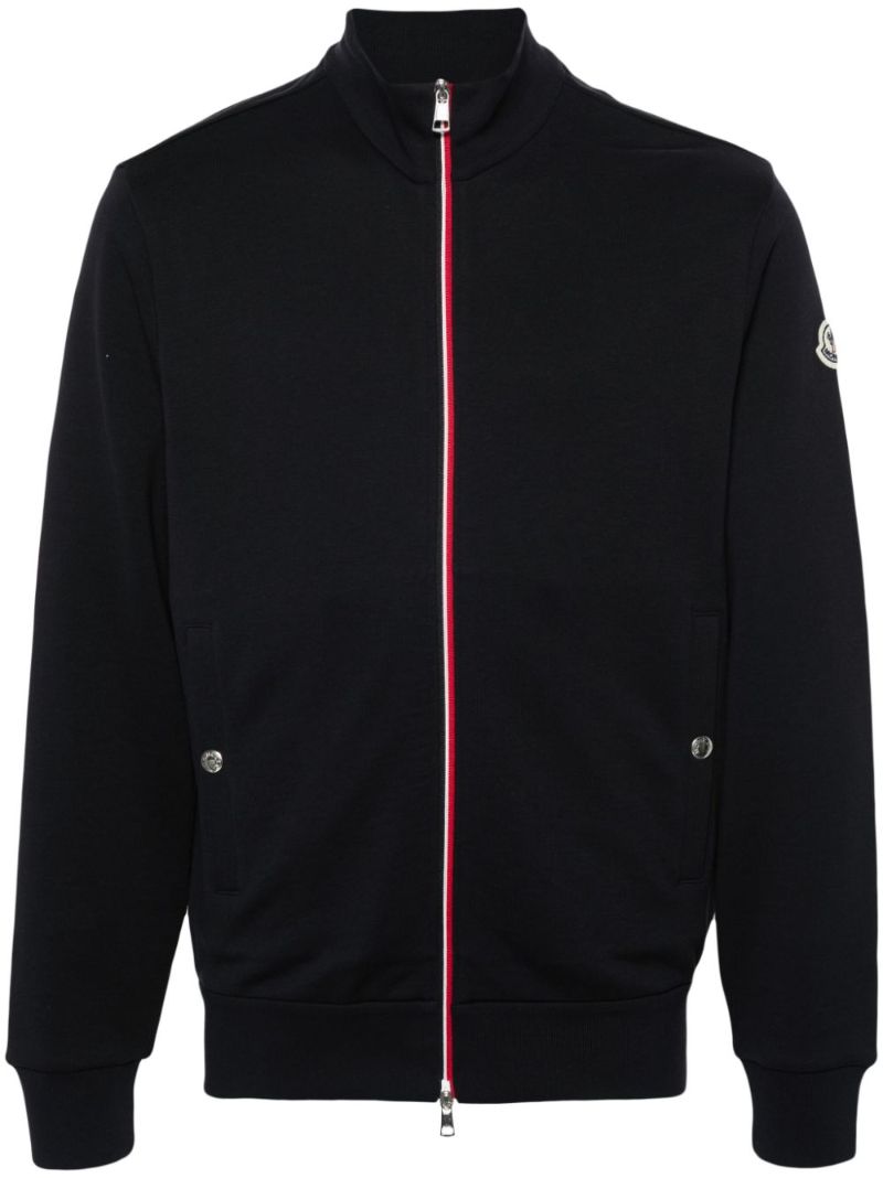 Blue Logo-appliquÃ_x0083_Â© Cotton Sweatshirt