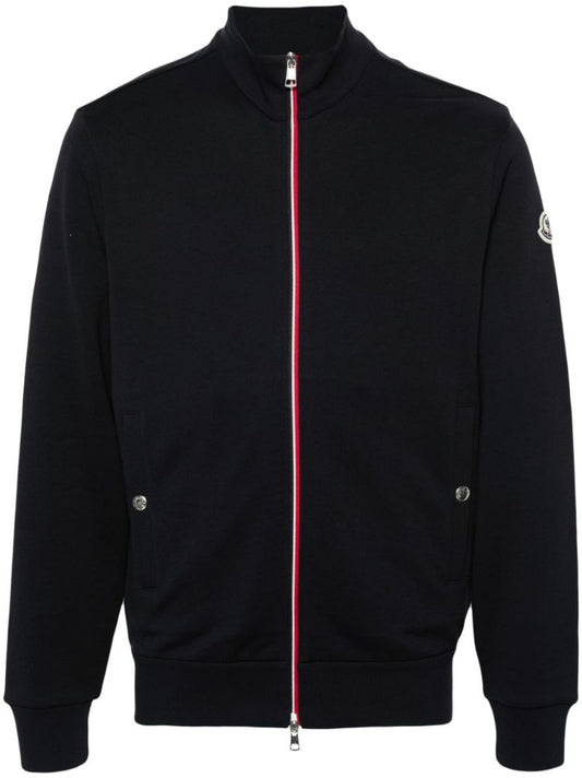 Blue Logo-appliquÃ_x0083_Â© Cotton Sweatshirt