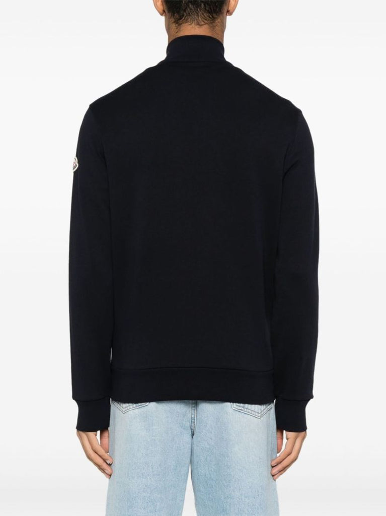 Blue Logo-appliquÃ_x0083_Â© Cotton Sweatshirt