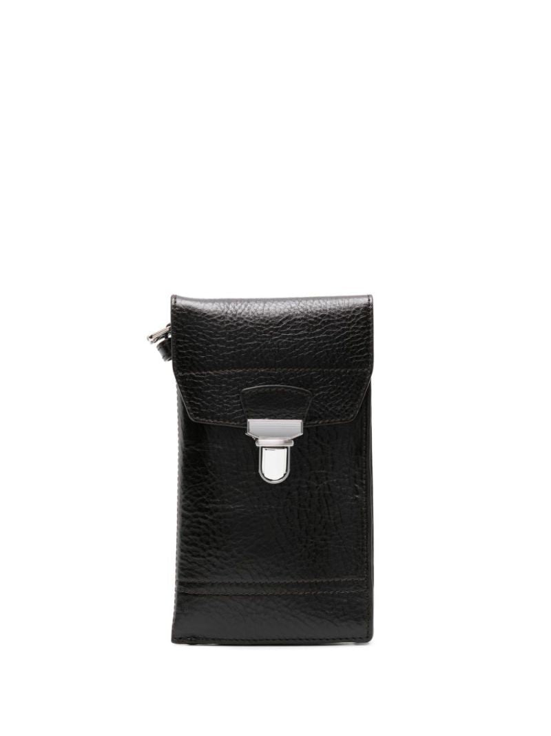 Brown Gear Leather Mini Bag