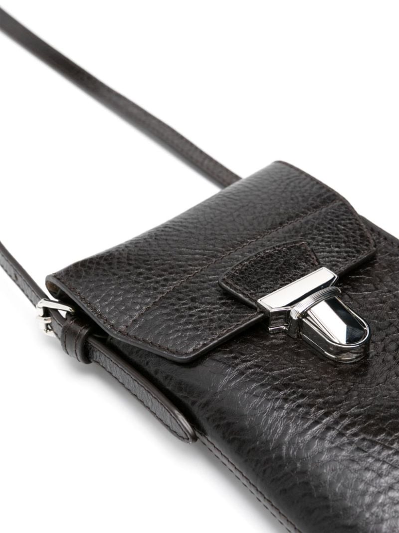 Brown Gear Leather Mini Bag
