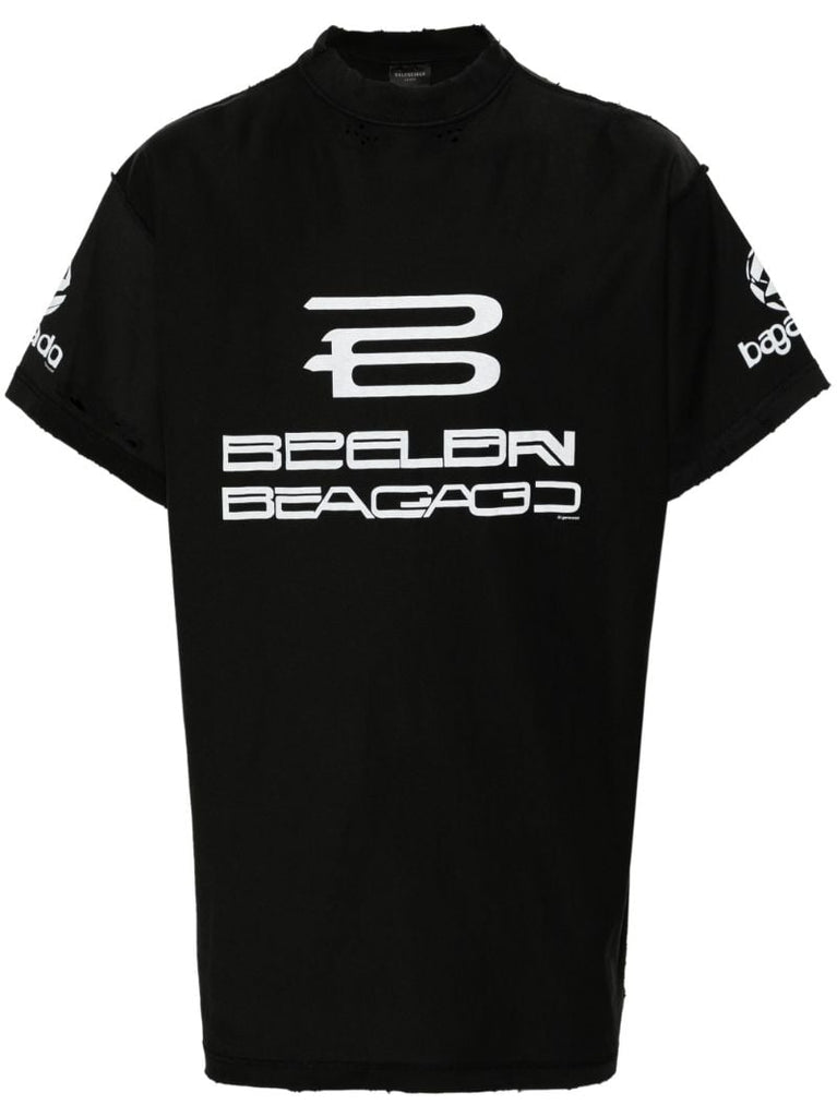 Black Ai-generated Cotton T-shirt