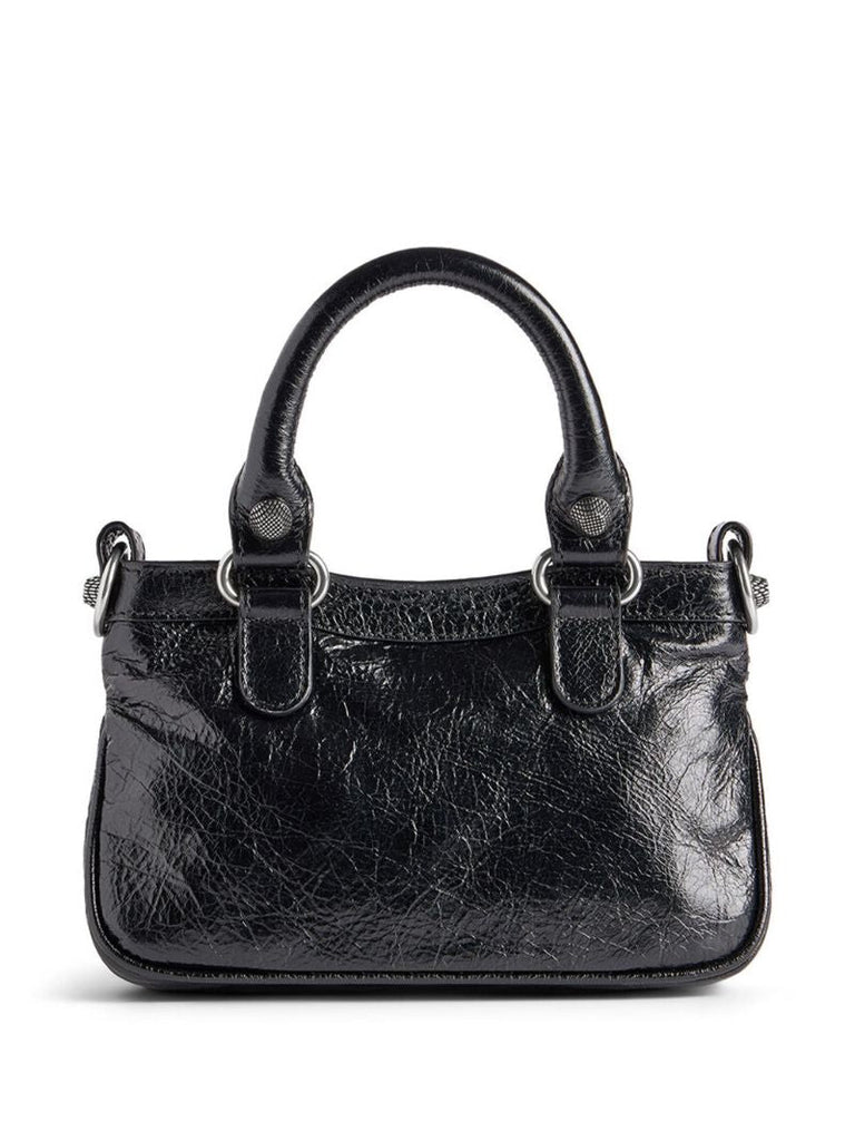 Black Neo Cagole Mini Leather Tote Bag