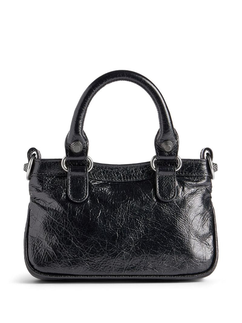 Black Neo Cagole Mini Leather Tote Bag