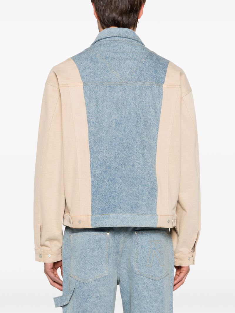 Blue R4 Colour-block Denim Jacket
