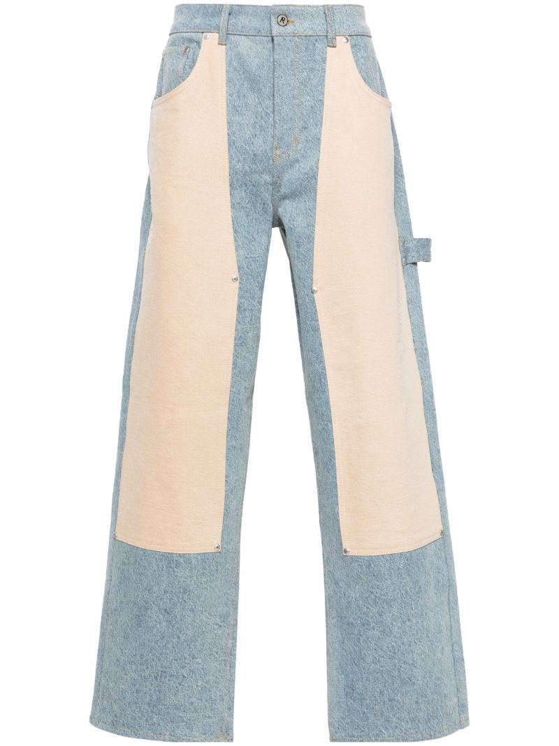 Blue R3c-v2 Colour-block Jeans