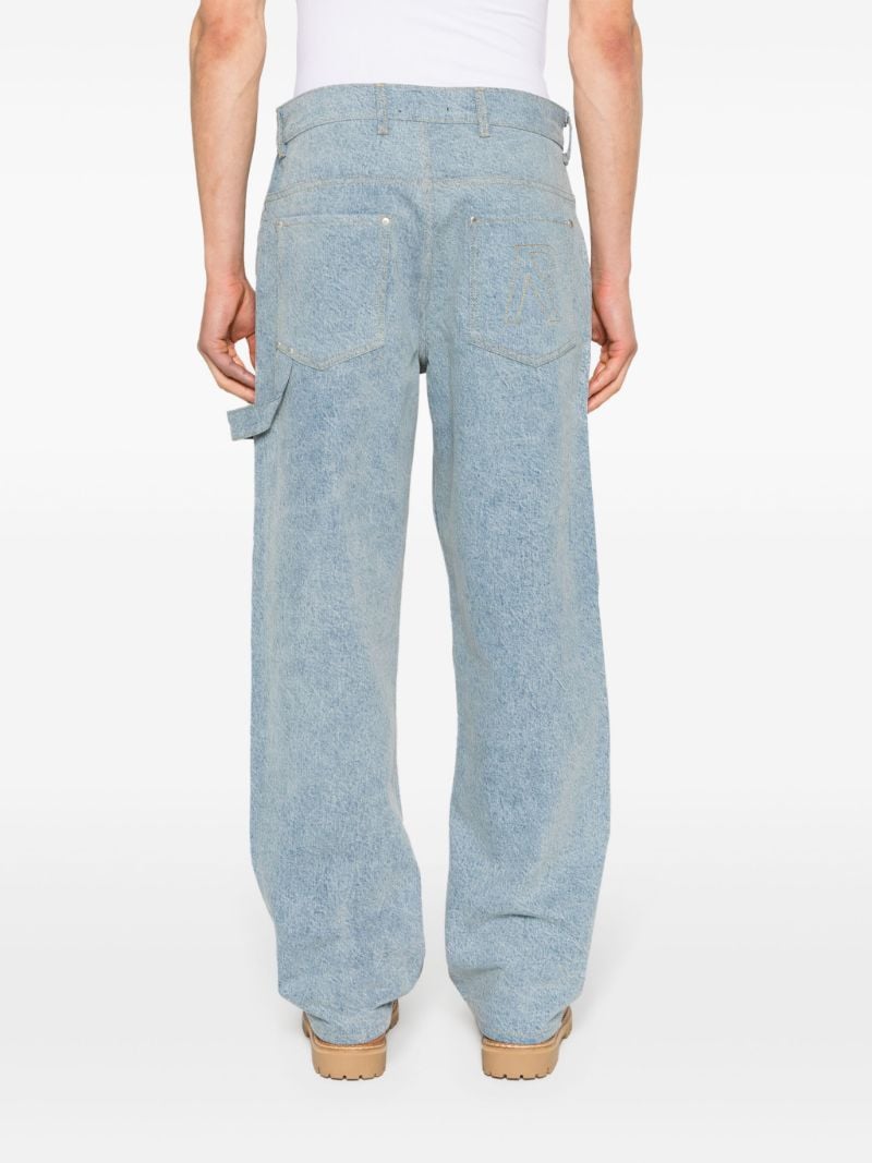 Blue R3c-v2 Colour-block Jeans