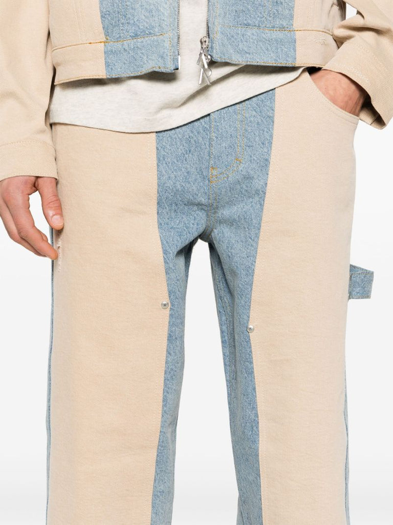 Blue R3c-v2 Colour-block Jeans