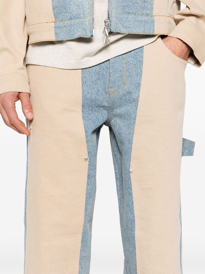 Blue R3c-v2 Colour-block Jeans