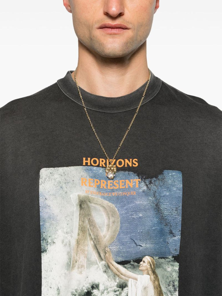 Black Higher Truth Graphic-print T-shirt