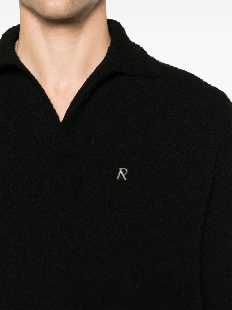 Black BouclÃ_x0083_Â© Polo Shirt