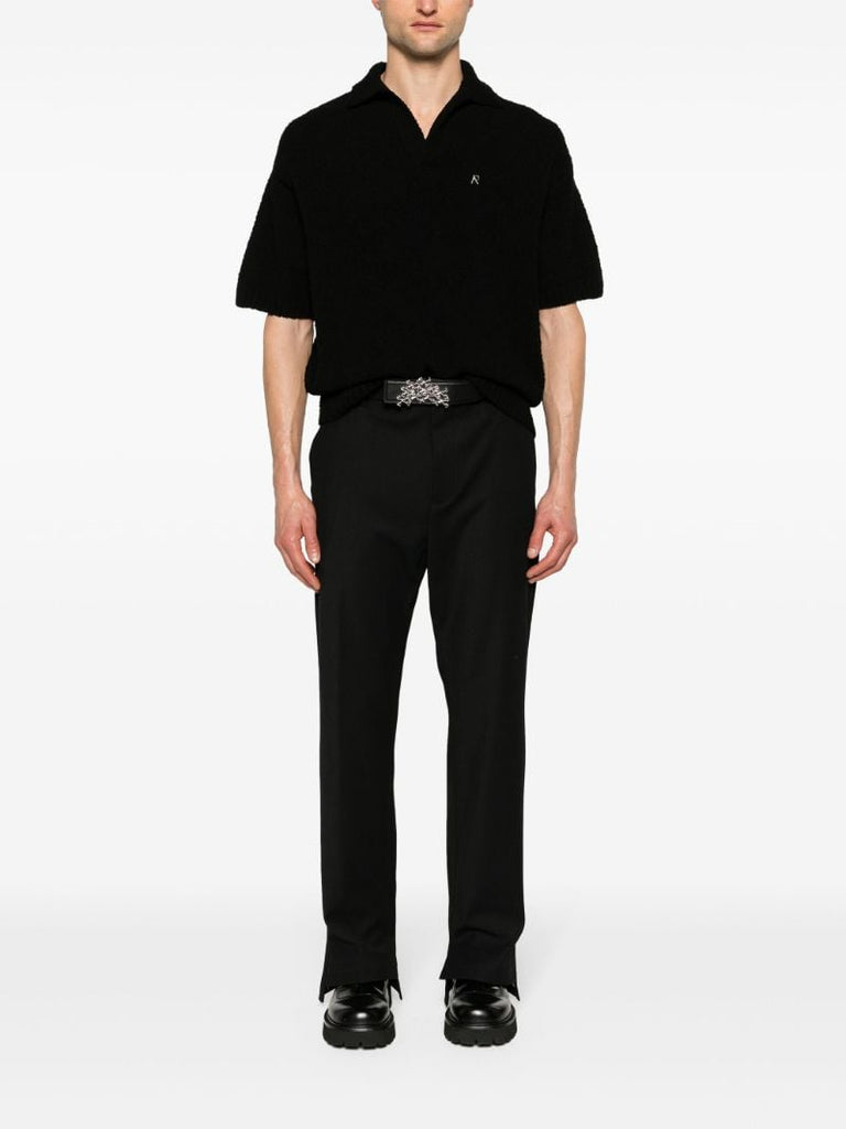 Black BouclÃ_x0083_Â© Polo Shirt