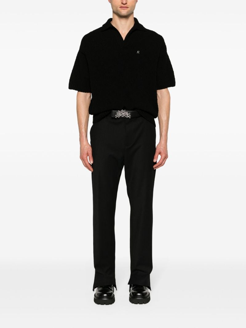 Black BouclÃ_x0083_Â© Polo Shirt