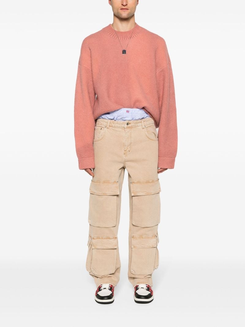 Pink Sprayed Horizons Sweater