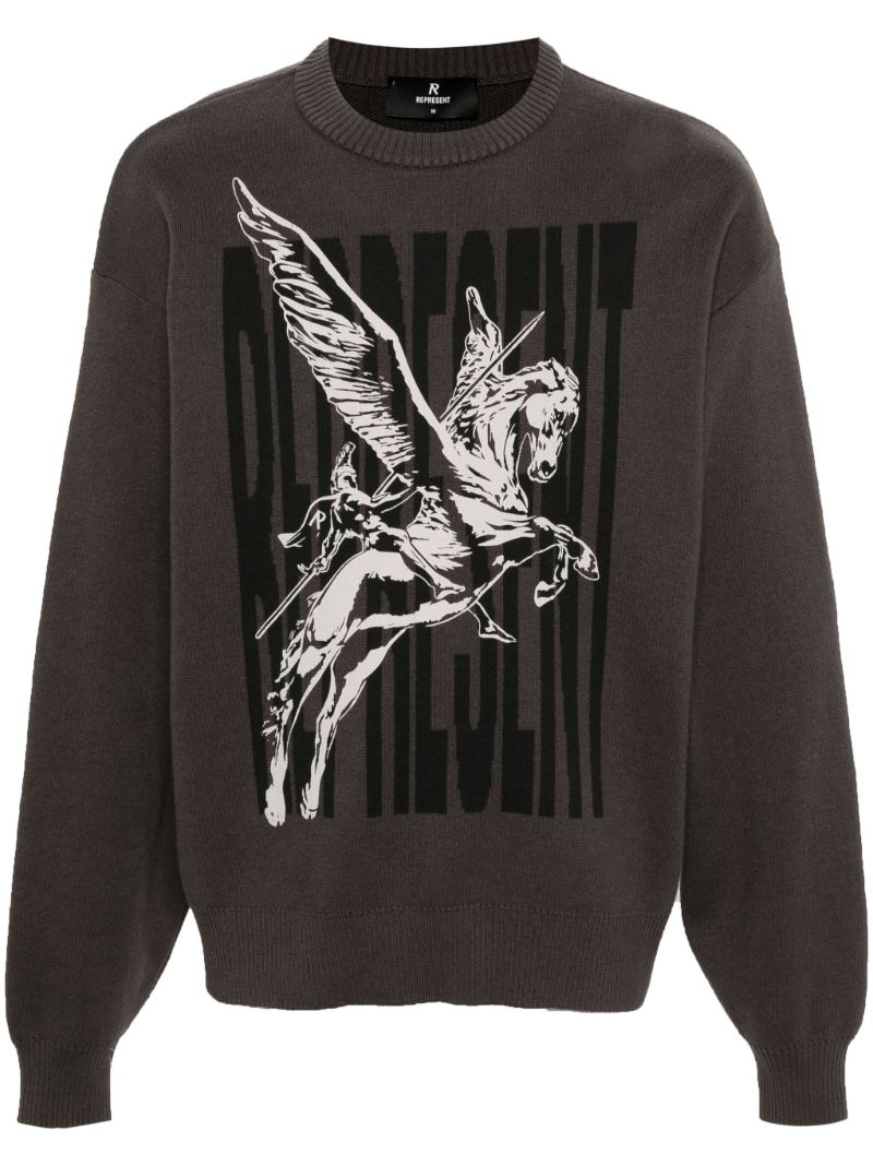 Brown Spirits Mascot Cotton Jumper