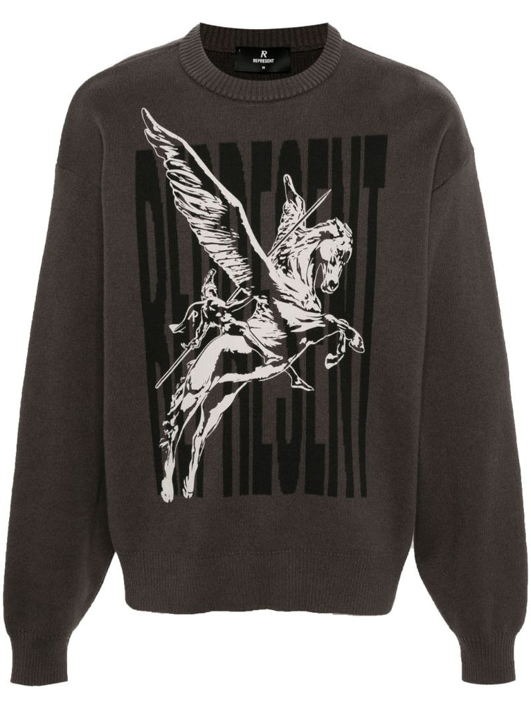 Brown Spirits Mascot Cotton Jumper